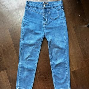 Straight-leg ankle jeans